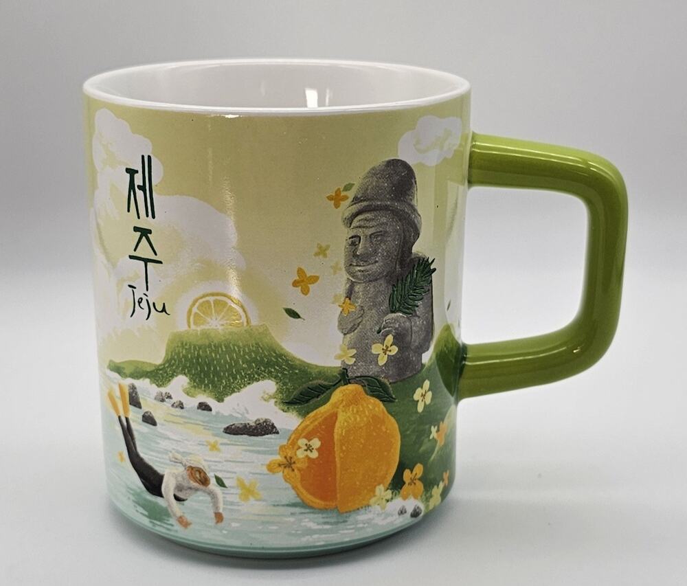 Starbucks Volcanic Island Jeju Korea Limited Edition Ceramic Mug NWOB